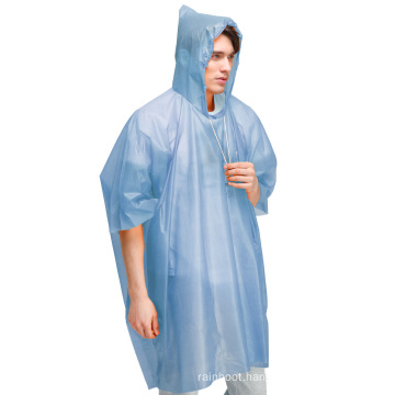 Custom Logo print Heavy Duty Disposable Rain Gear Ponchos Raincoats For Man Women